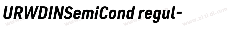 URWDINSemiCond regul字体转换